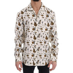 Dolce & Gabbana Exclusive Silk Casual Men's Shirt - JAZZ Motive Dolce & Gabbana Light Gray