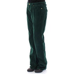 Dolce & Gabbana Green Cotton Corduroys SLIMMY Fit D&G Pants NOC10502-W24