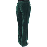 Dolce & Gabbana Green Cotton Corduroys SLIMMY Fit D&G Pants NOC10502-W24