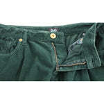 Dolce & Gabbana Green Cotton Corduroys SLIMMY Fit D&G Pants NOC10502-W24
