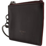 Dolce & Gabbana Brown Calfskin Leather DG Logo Card Holder Wallet