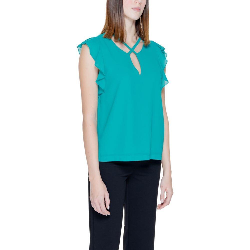 Rinascimento Green Polyester Blouse RI-14208200148-IT38|XS