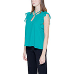 Rinascimento Green Polyester Blouse RI-14208200148-IT38|XS
