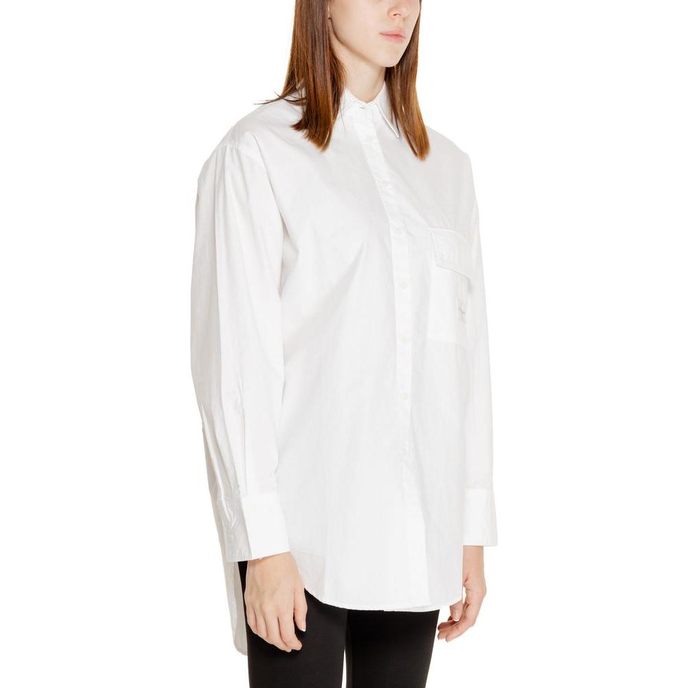 Calvin Klein Jeans White Recycled Cotton Shirt