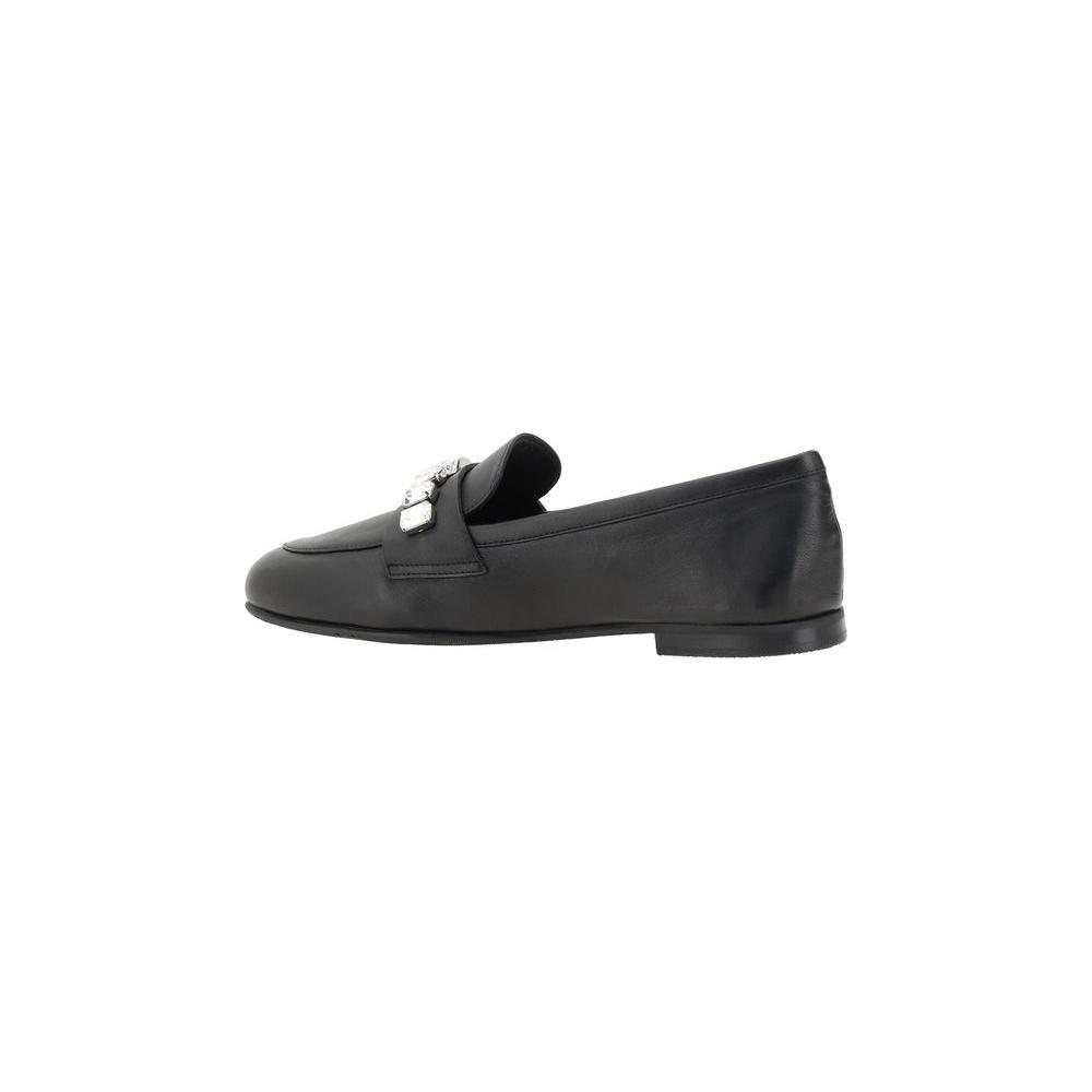 Casadei Loafers with sparkling embellishments CA-1D287J0101C26869000NERO-EU36/US6