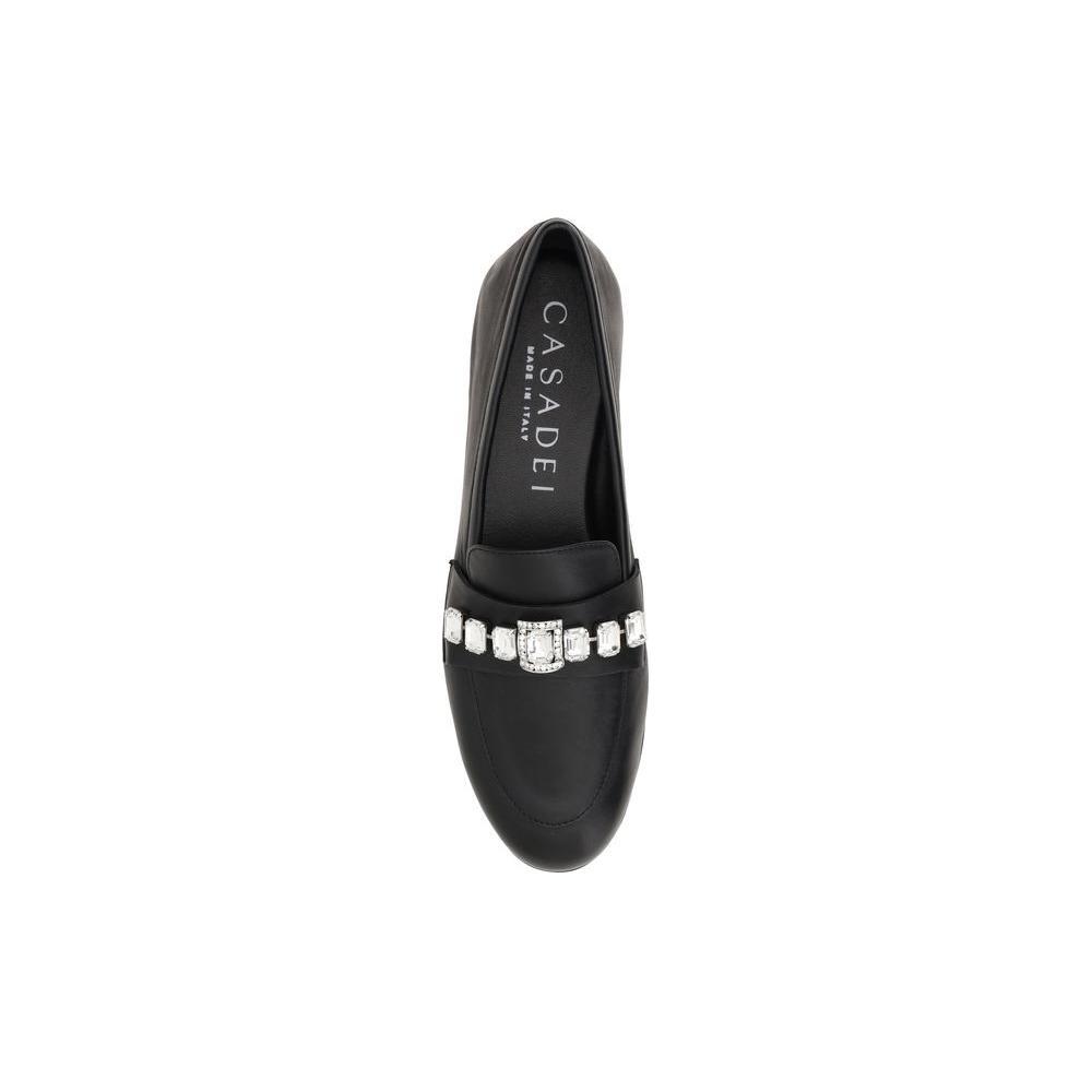 Casadei Loafers with sparkling embellishments CA-1D287J0101C26869000NERO-EU36/US6