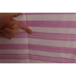 Dolce & Gabbana Pink White Striped Cannes Wrap Shawl Scarf
