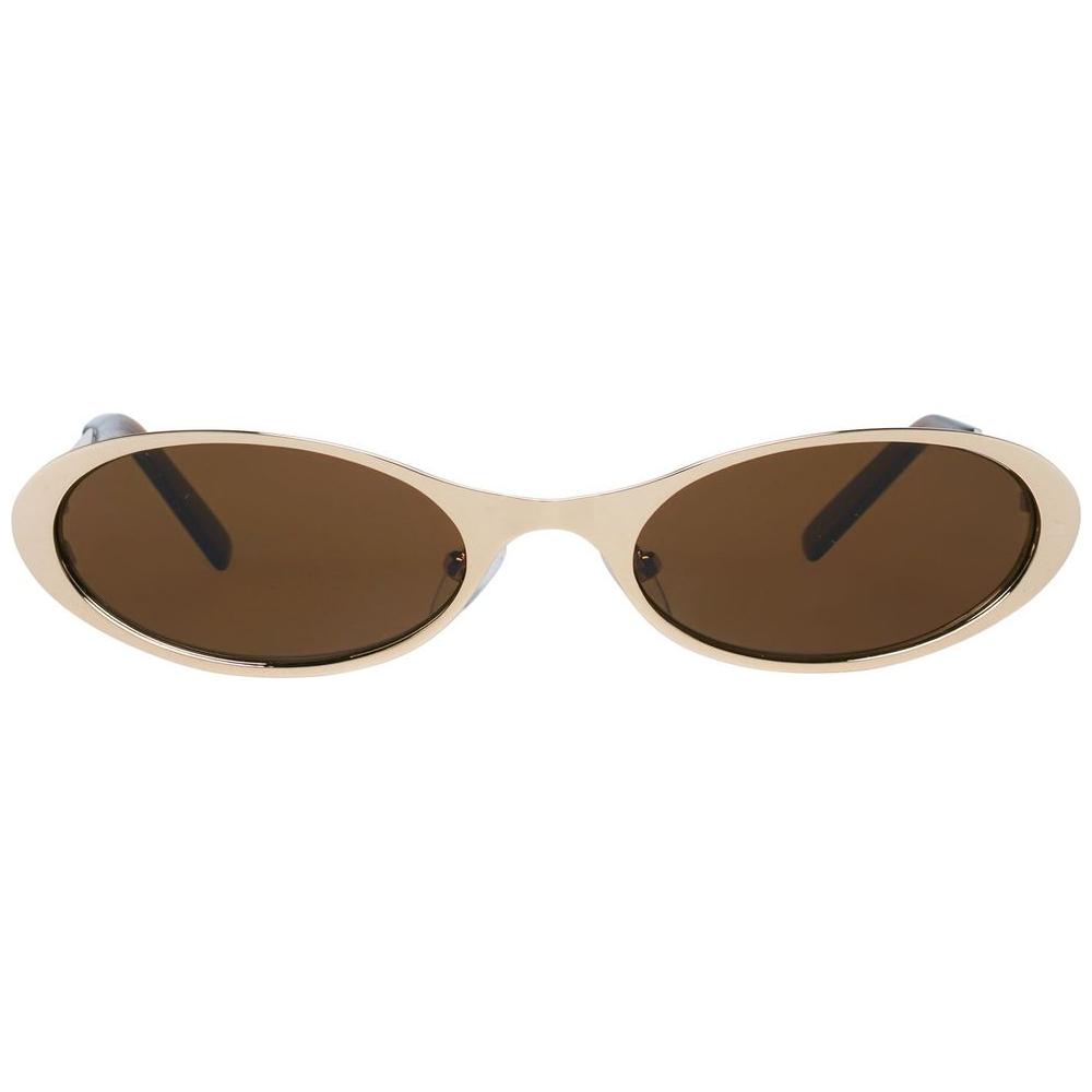 More & More Gold Metal Sunglasses