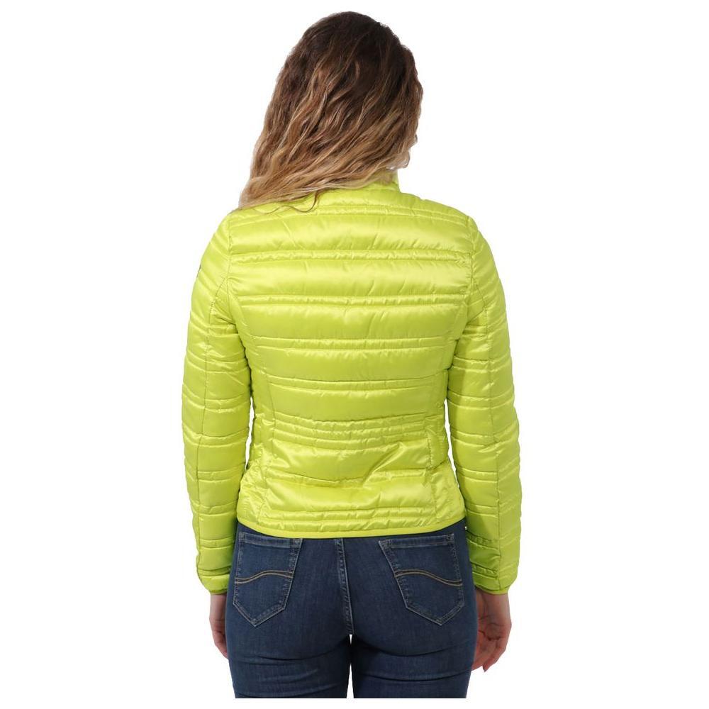 Yes Zee Green Polyester Women's Jacket YE-14600-L