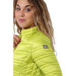 Yes Zee Green Polyester Women's Jacket YE-14600-L