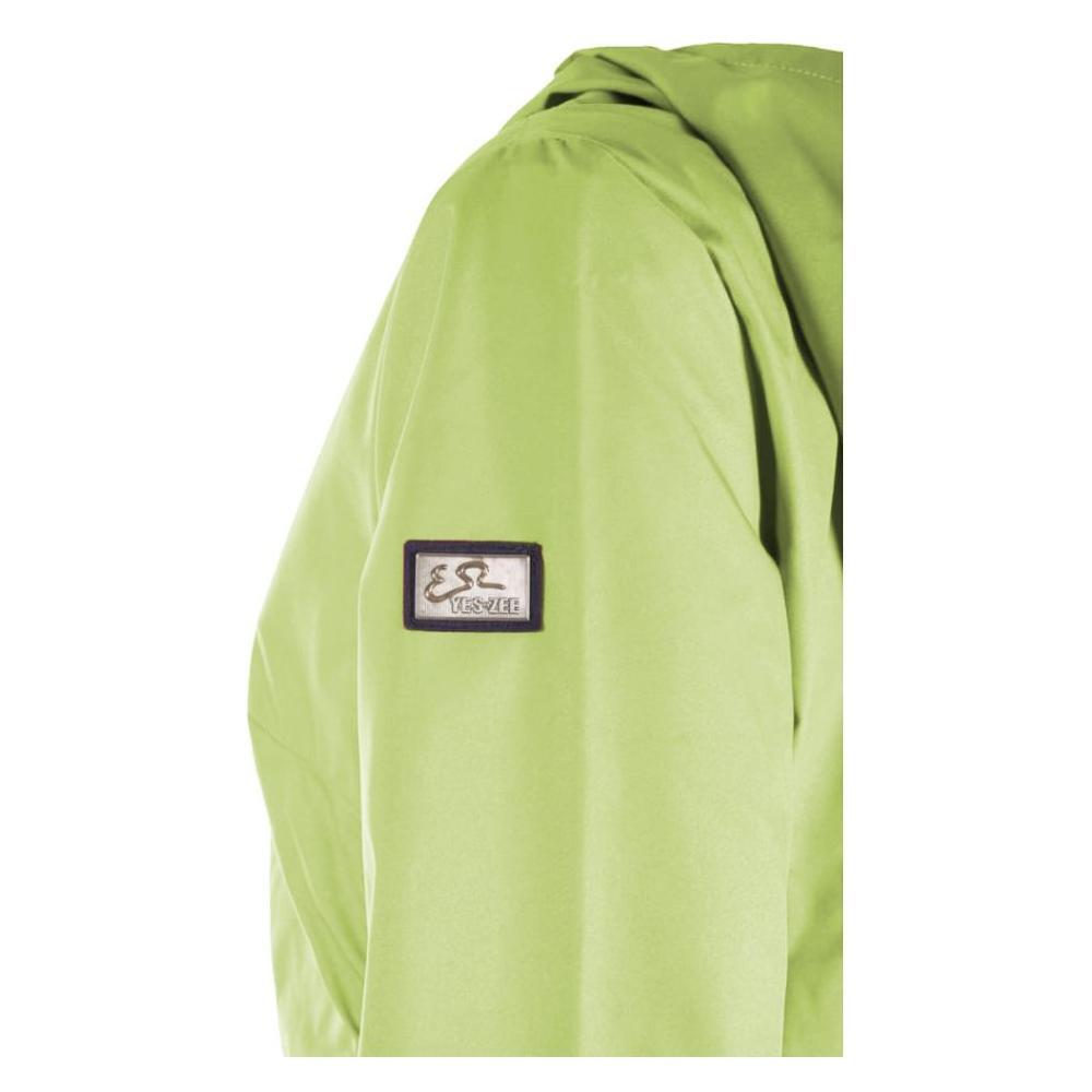 Yes Zee Green Polyester Jackets & Coat YE-14603-XS