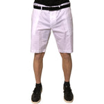 Dolce & Gabbana White Chinos Cotton Stretch Casual Shorts PAN75647-44