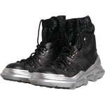 Dolce & Gabbana Black Nylon Galileo High Top Sneakers Shoes MV6678-44