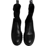 Dolce & Gabbana Black DG Logo Horse Sock Ankle Boots Shoes MV6679-44