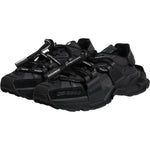 Dolce & Gabbana Black Low Top Space Lace Up Sneakers Shoes MV6664-39