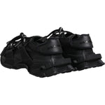 Dolce & Gabbana Black Low Top Space Lace Up Sneakers Shoes MV6664-39