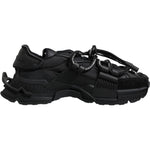 Dolce & Gabbana Black Low Top Space Lace Up Sneakers Shoes MV6664-39