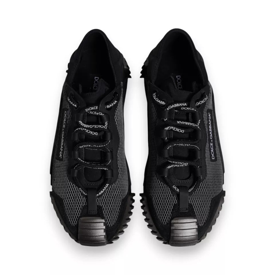 Dolce & Gabbana Black Nylon NS1 Low Top Men Sneakers Shoes MV6814-40