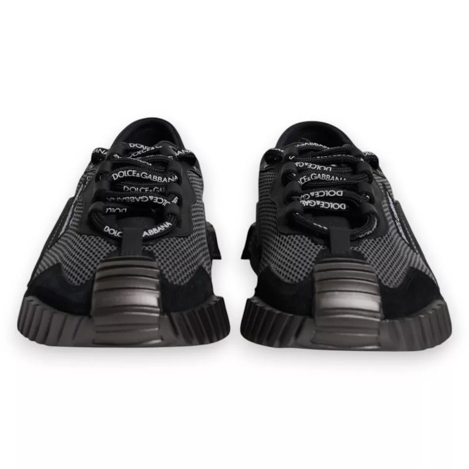 Dolce & Gabbana Black Nylon NS1 Low Top Men Sneakers Shoes MV6814-40