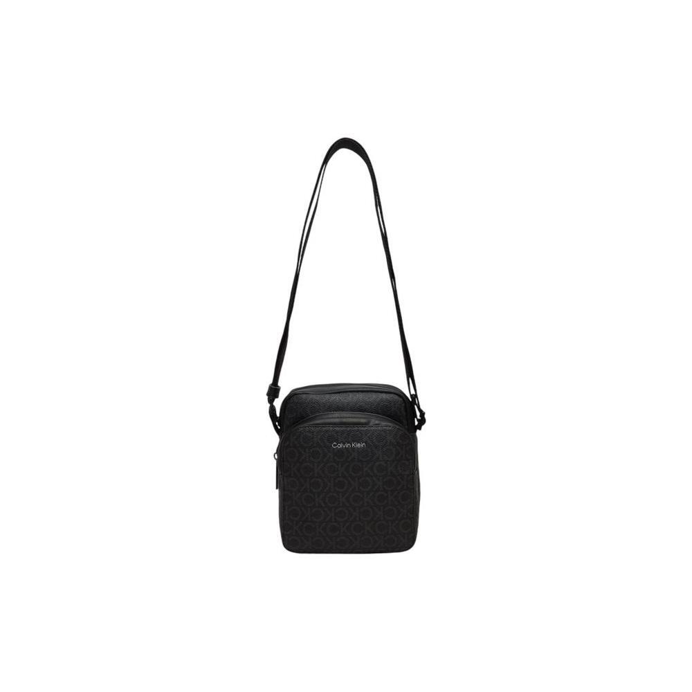 Calvin Klein Black Recycled Polyester Messenger Bag