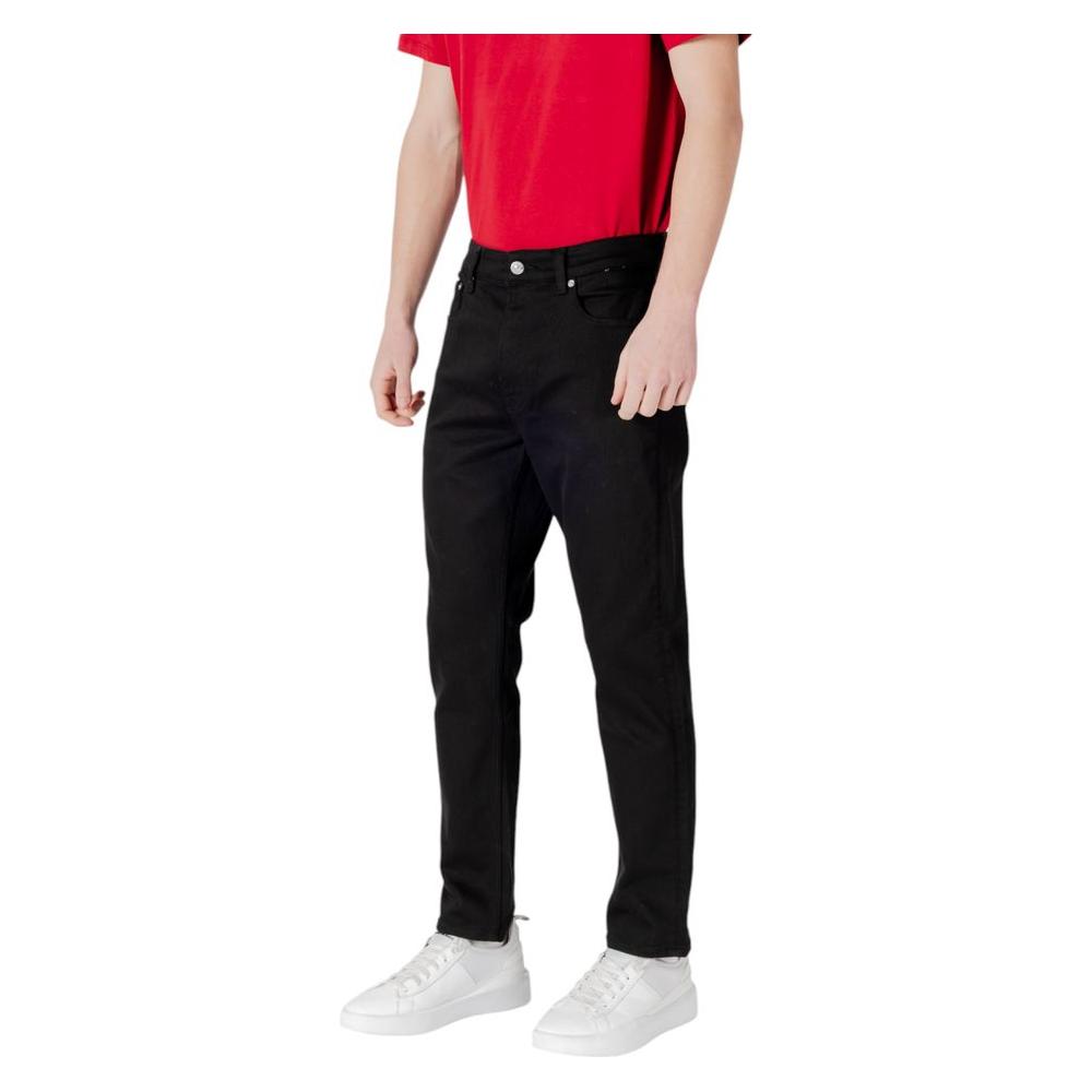 Calvin Klein Jeans Black Recycled Polyester Jeans & Pant