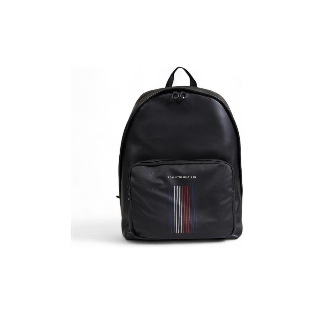 Tommy Hilfiger Black Polyester Backpack