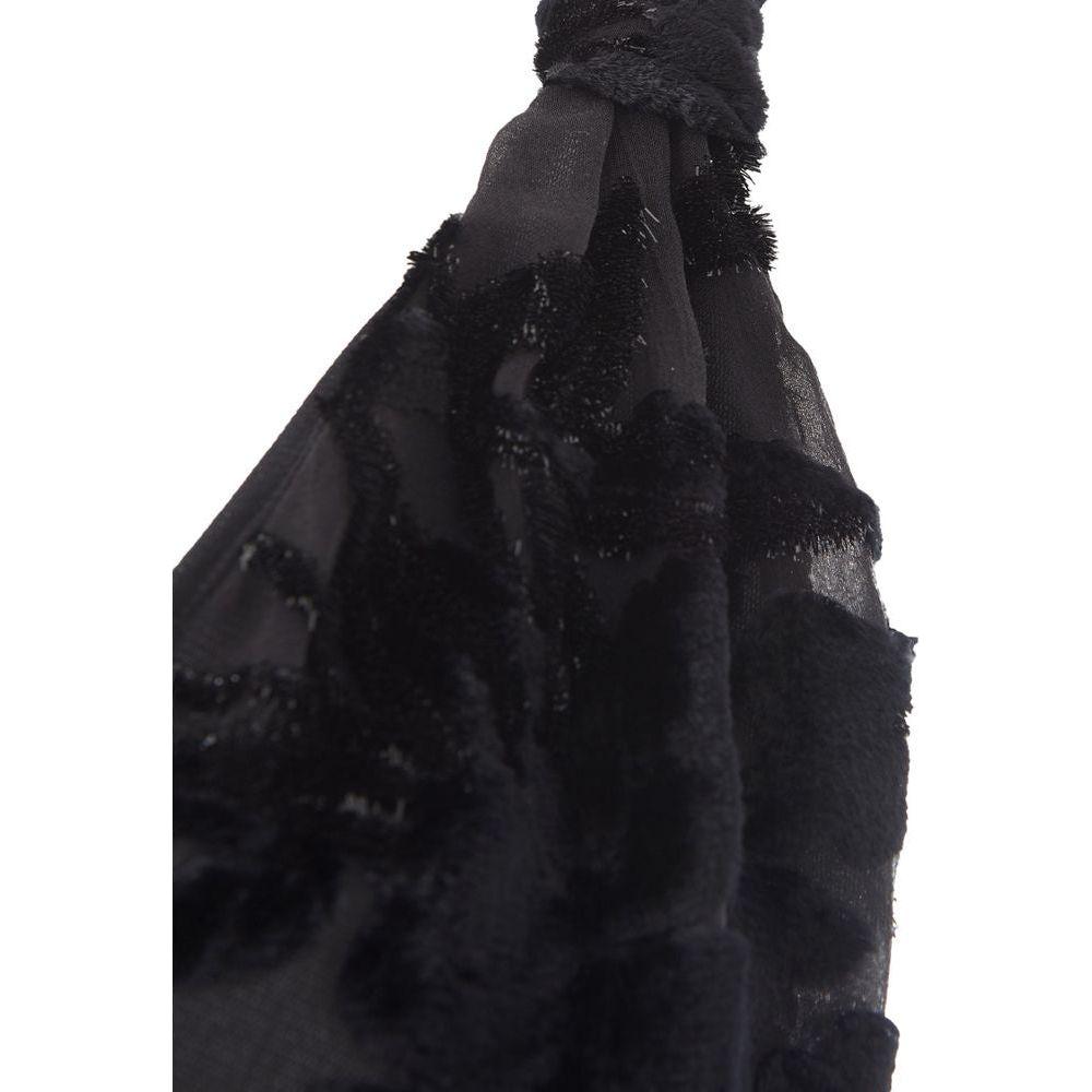 Lardini Elegant Black Viscose Dress LA-1157676-IT40|S