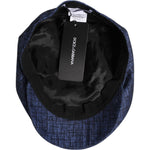 Dolce & Gabbana Dolce & Gabbana Blue Cotton Stretch Newsboy Hat HAT9744-58