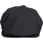 Dolce & Gabbana Dolce & Gabbana Black Cotton Newsboy Capello Cabbie Hat HAT9754-58