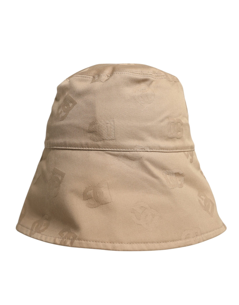 Dolce & Gabbana Dolce & Gabbana Beige Logo Monogram Cotton Bucket Cap HAT9755-58