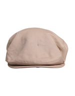Dolce & Gabbana Dolce & Gabbana Beige Cotton Newsboy Capello Cabbie Hat HAT9762-60