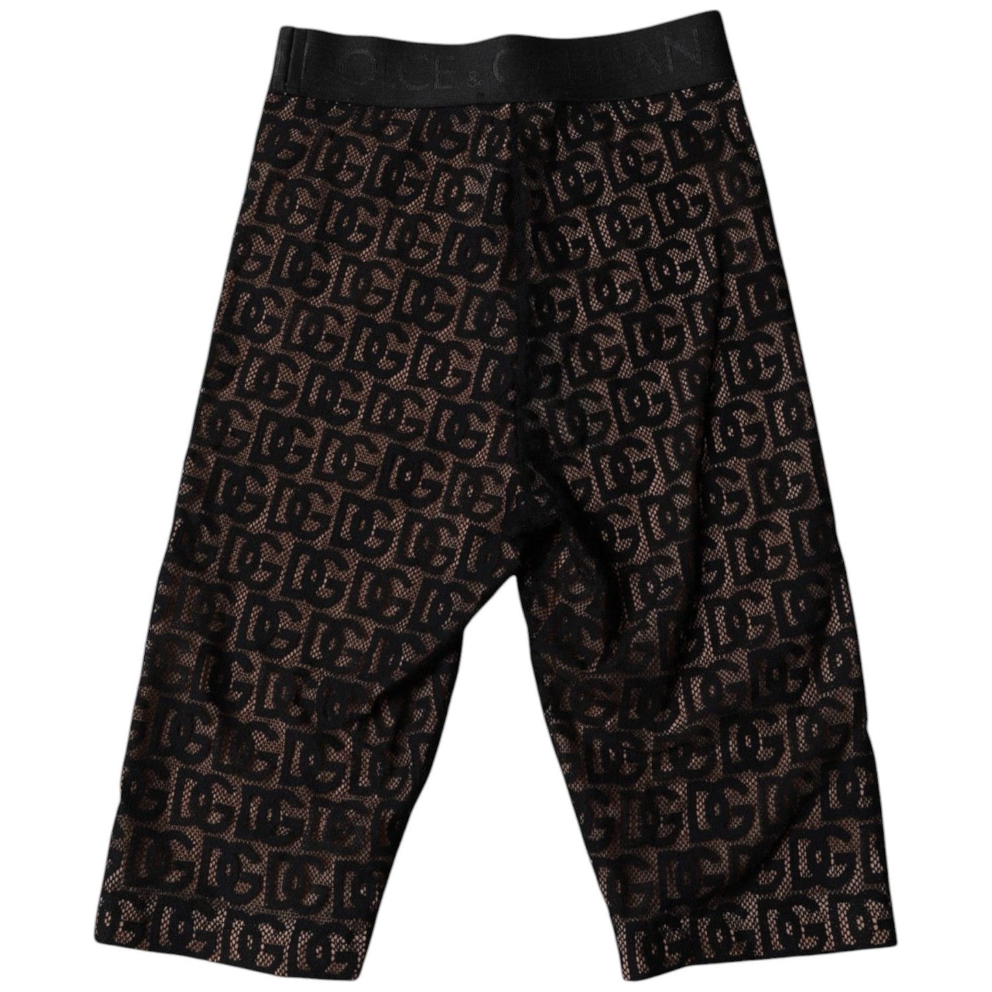 Dolce & Gabbana Black Logo Monogram Cropped Tights Underwear BIK1962-2
