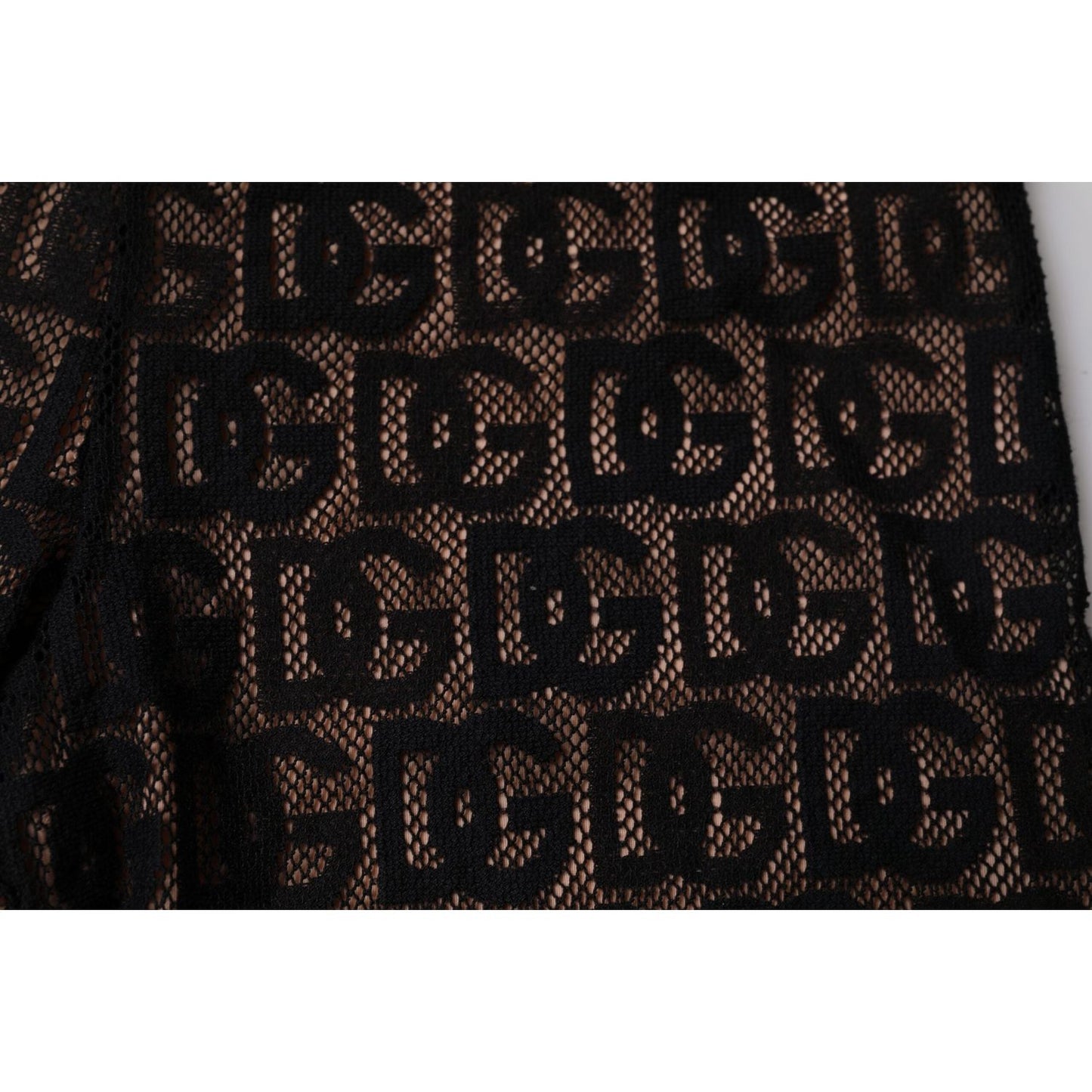Dolce & Gabbana Black Logo Monogram Cropped Tights Underwear BIK1962-2