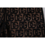 Dolce & Gabbana Black Logo Monogram Cropped Tights Underwear BIK1962-2