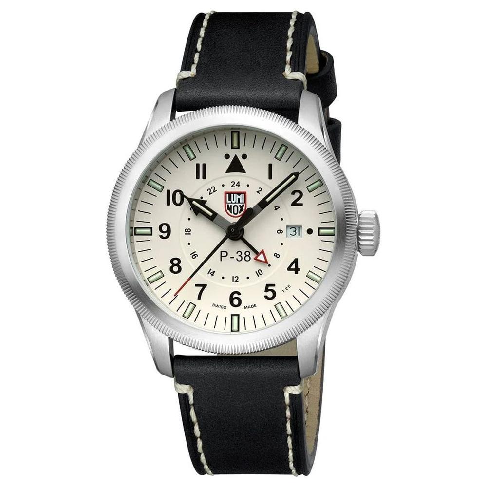 Luminox Black Leather Watch LUXA9527AC