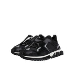 Dolce & Gabbana Black Mesh Sorrento Trekking Sneakers Shoes MV7153#2-38.5