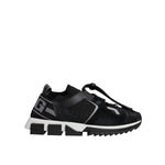 Dolce & Gabbana Black Mesh Sorrento Trekking Sneakers Shoes MV7153#3-39.5