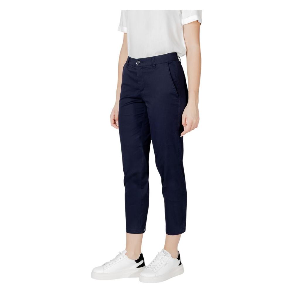 Street One Blue Cotton Jeans & Pant