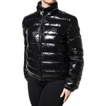 Dolce & Gabbana Black Logo Plaque Full Zip Puffer Jacket JKT41376-42
