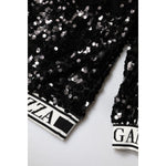 Dolce & Gabbana Black DG Queen Sequin Pullover Sweater TSH90082-36