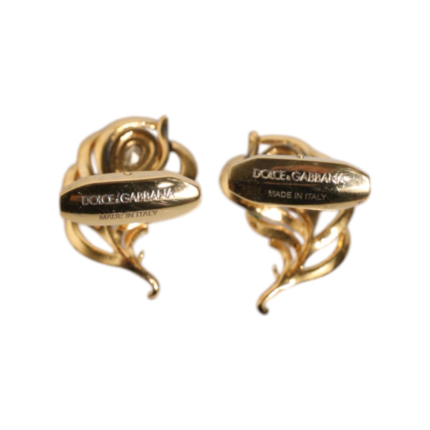 Dolce & Gabbana Multicolor Peacock Feathers 925 Sterling Silver Cufflink