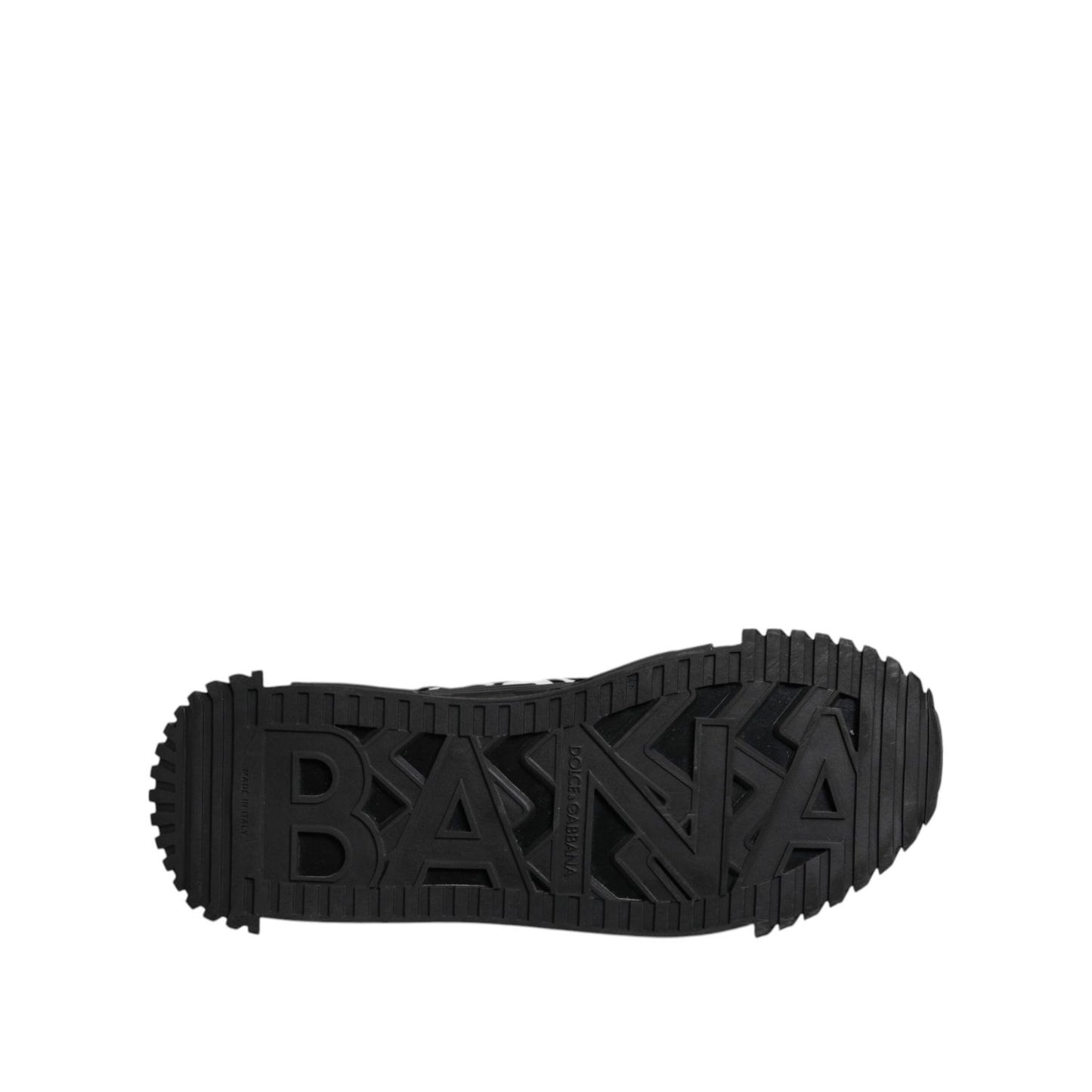 Dolce & Gabbana Black Logo Lace Up Low Top NS1 Sneakers Shoes