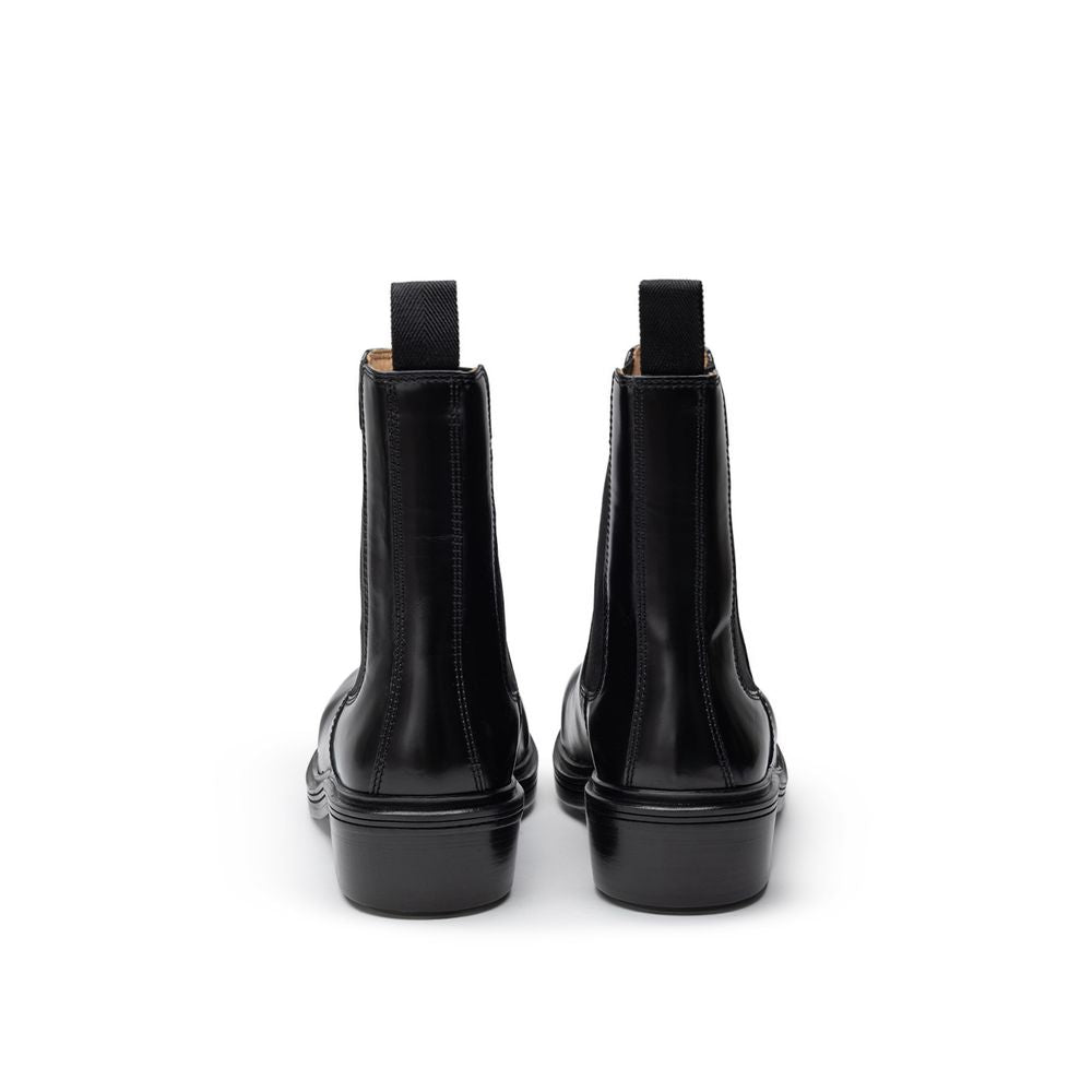 Bottega Veneta Black Leather Boot BO-8429676-EU42/US9