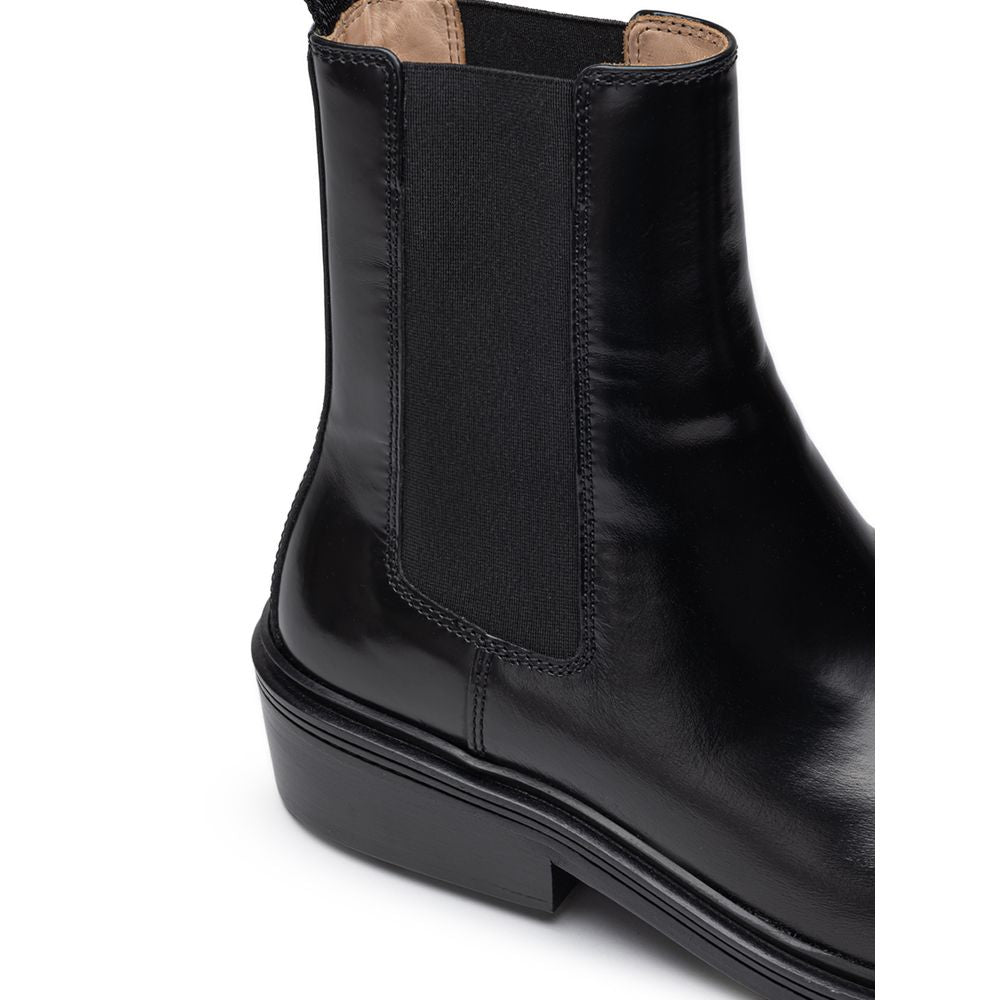 Bottega Veneta Black Leather Boot BO-8429676-EU42/US9