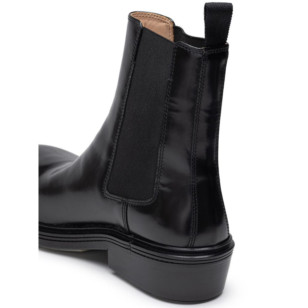 Bottega Veneta Black Leather Boot BO-8429676-EU42/US9