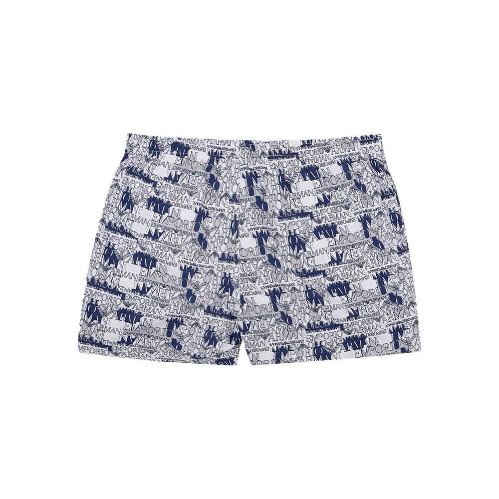 Emporio Armani Elegant White Polyester Swim Shorts EM-1026666-IT46 | S