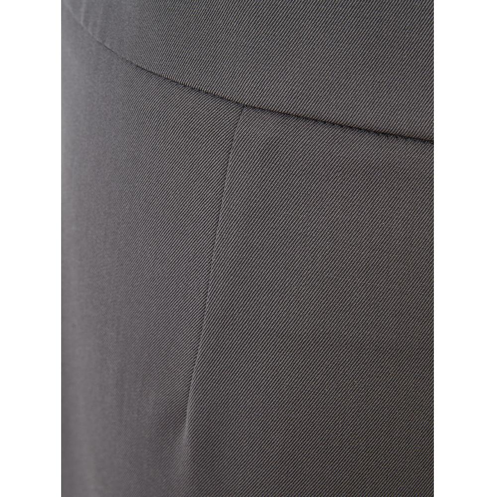 Lardini Chic Gray Wool Trousers for Sophisticated Style LA-1132662-IT40|S