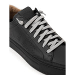 P448 Black Leather Sneaker P-8047676-EU40/US7