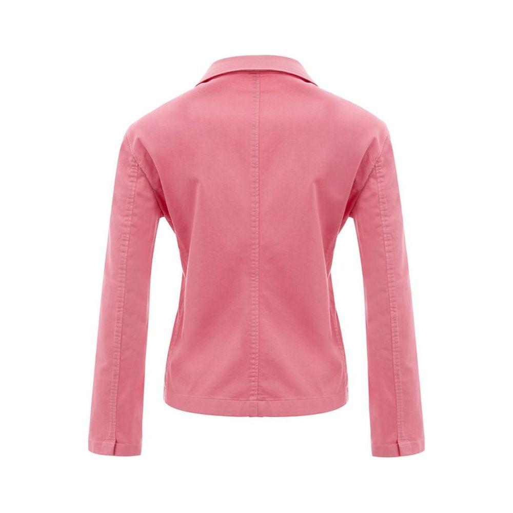 Lardini Elegant Pink Cotton Jacket for Her LA-1060675-IT48 | XL