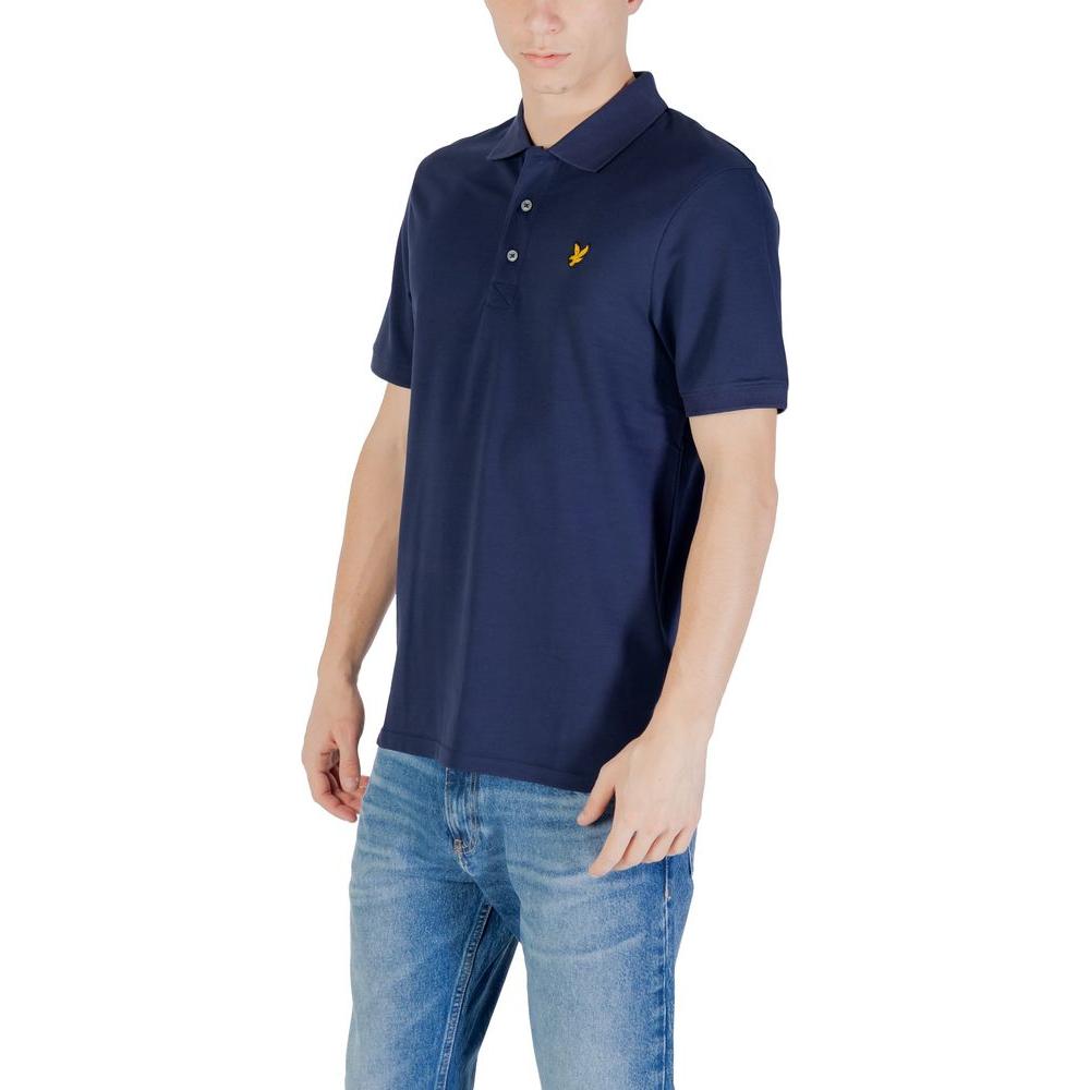 Lyle & Scott Blue Cotton Polo Shirt